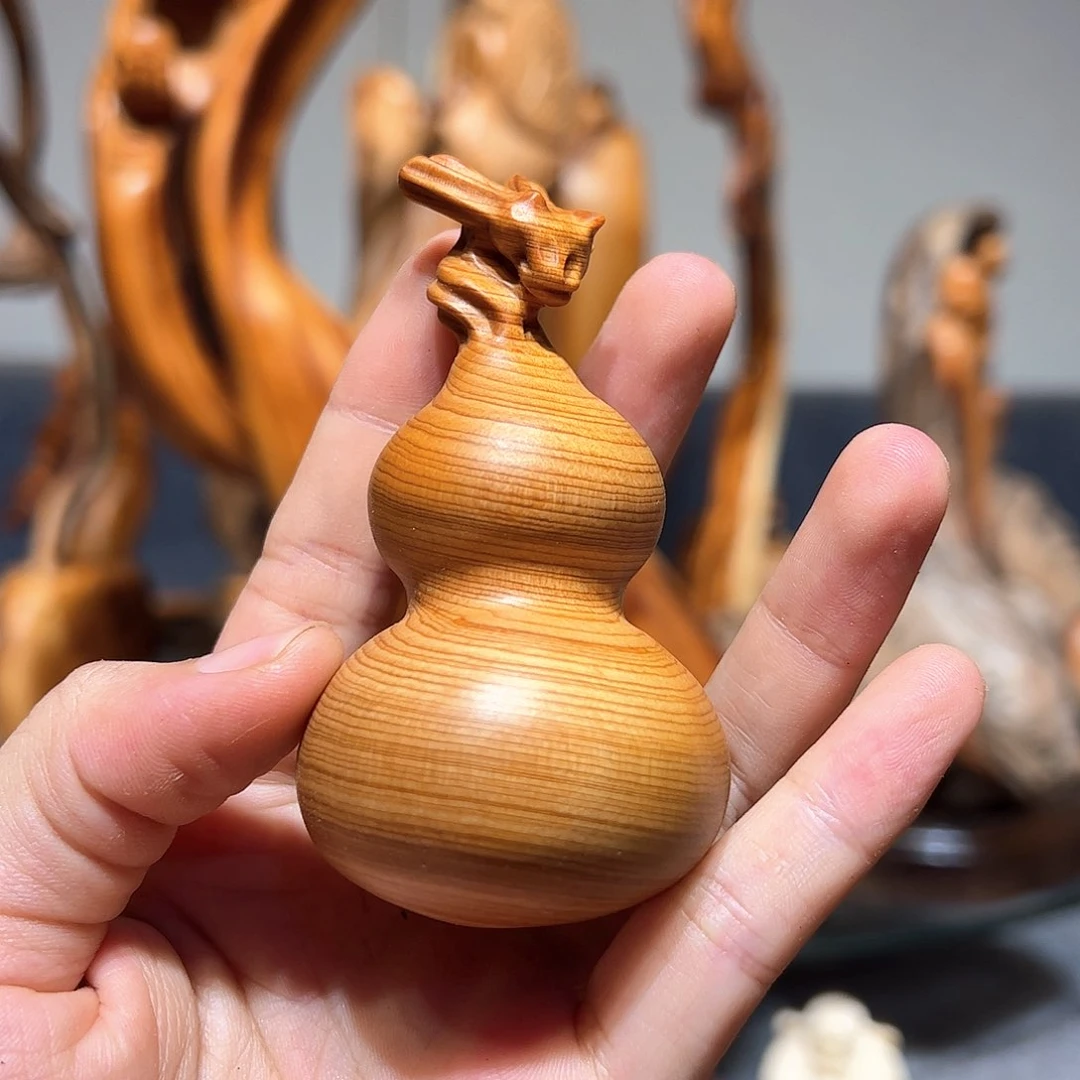 柏木<****享崖柏木手把件摆件