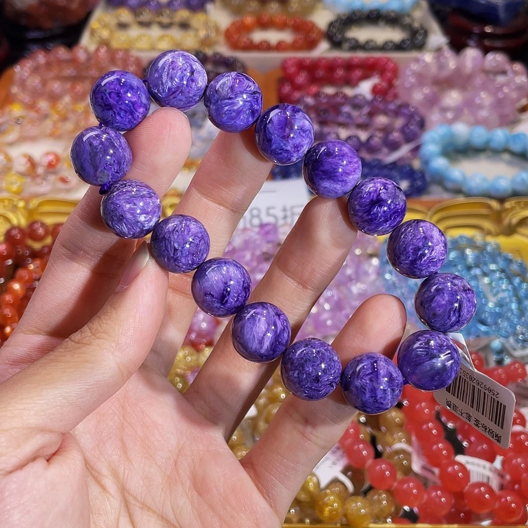 S***n查罗石（紫龙晶）未镶嵌手链紫龙晶14