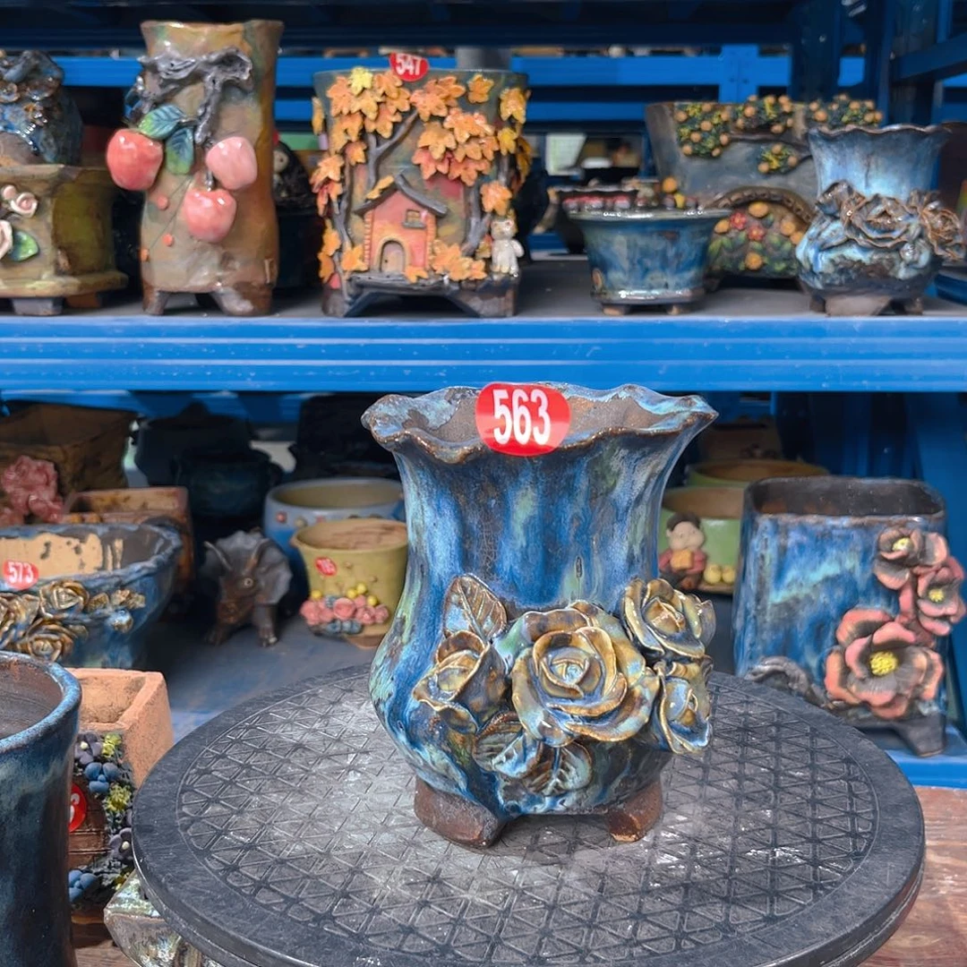 微瑕563 号陶然花器手工花盆