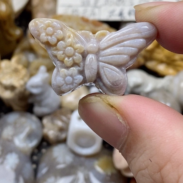 颈饰未镶嵌硅化珊瑚（珊瑚玉）小