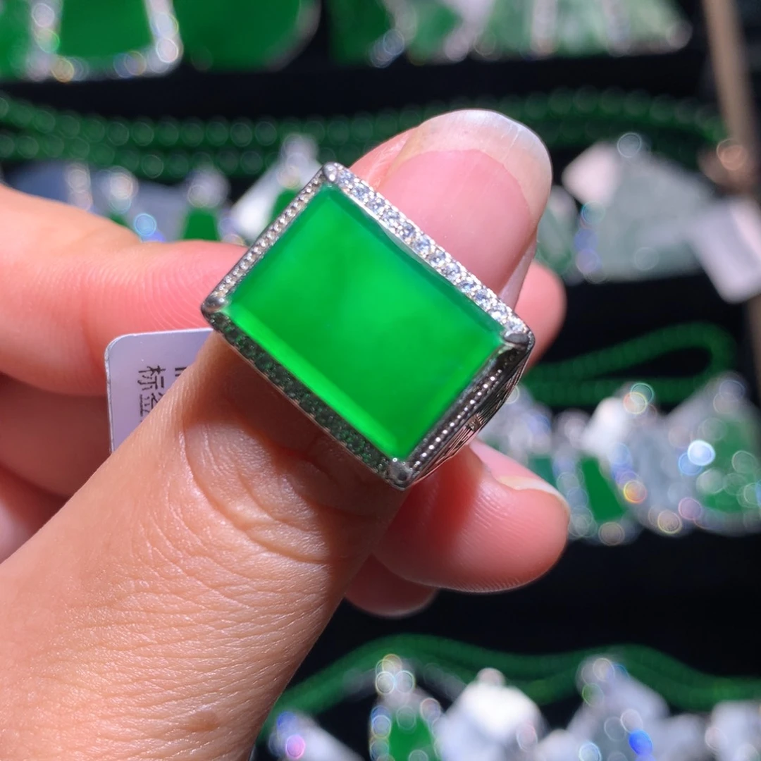 【闪购商品】翡翠银S925镶嵌颈饰天然翡翠