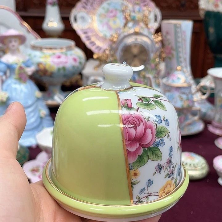 杯碟陶瓷摆件陶瓷