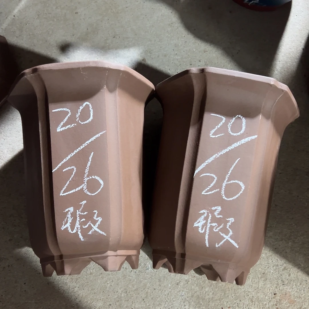 紫砂花盆宜兴紫砂花盆2只大号