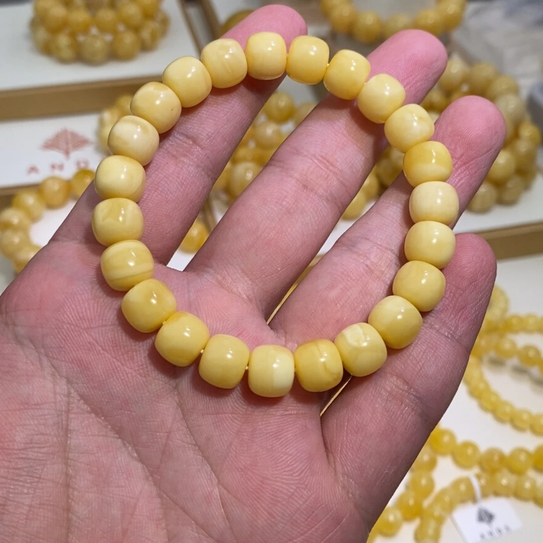 琥珀未镶嵌手链特浓正阳