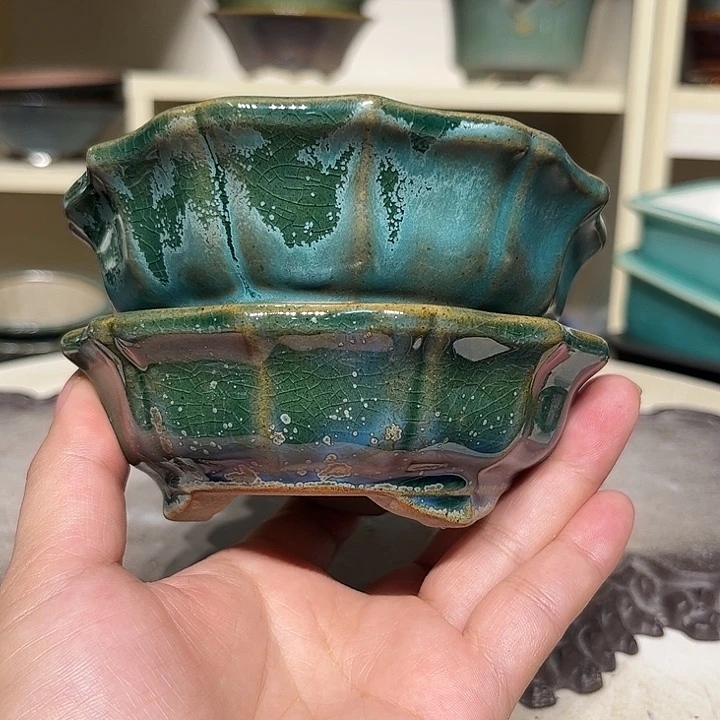 花盆紫砂瑕疵走形3.5-11-2