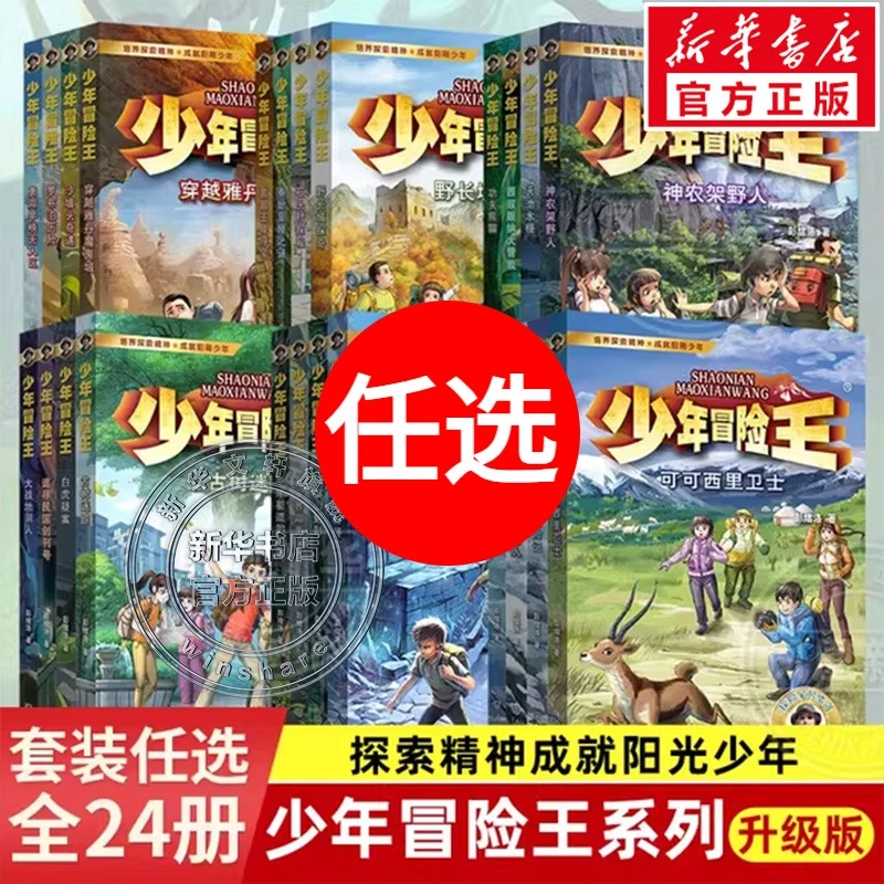正版包邮少年冒险王1-6季全套24册升级版正版 彭绪洛著青少年儿童