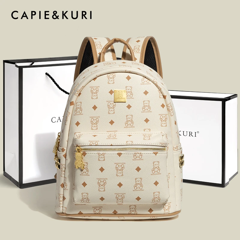 CASPER&KEANU小众设计高级双肩包2025新款春夏上班通勤手提小背包