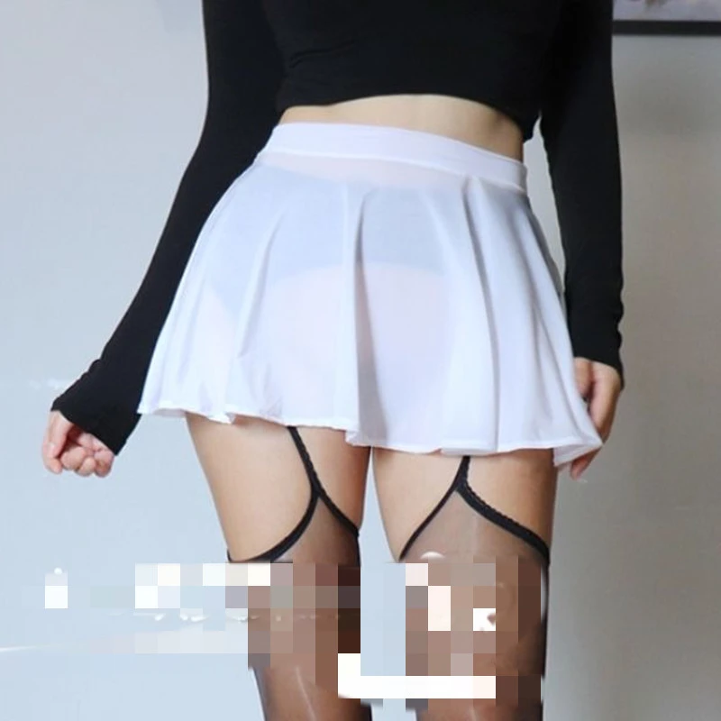 无内衬超短百褶裙半身裙抽褶显瘦高腰短裙可爱裙子可外穿易走光裙