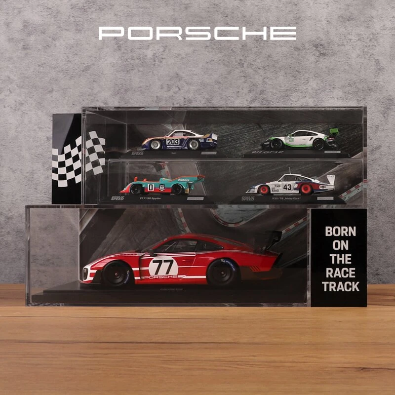 【官方正品】Porsche 保时捷 双层车模展示盒 汽车模型防尘收纳