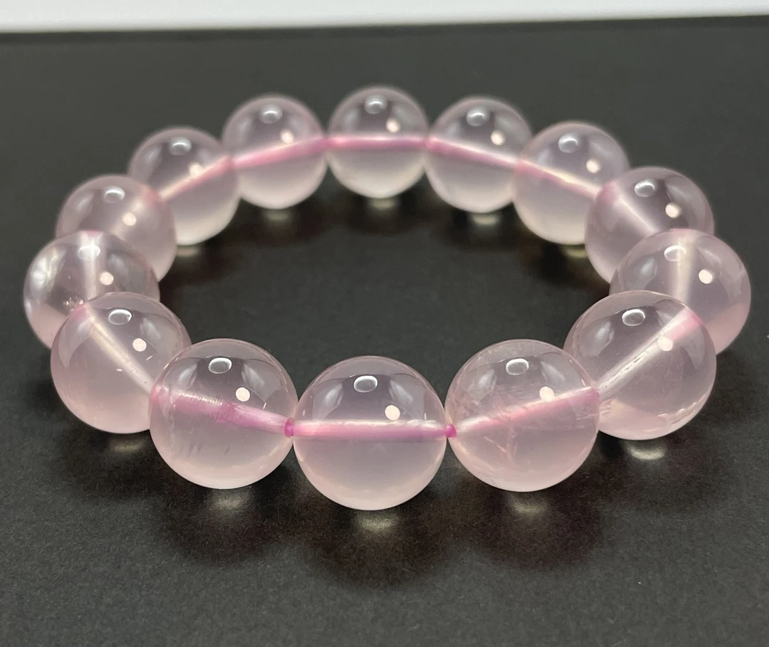 新品新中式简约风不规则粉水晶手串百搭时尚多样性发货发其一