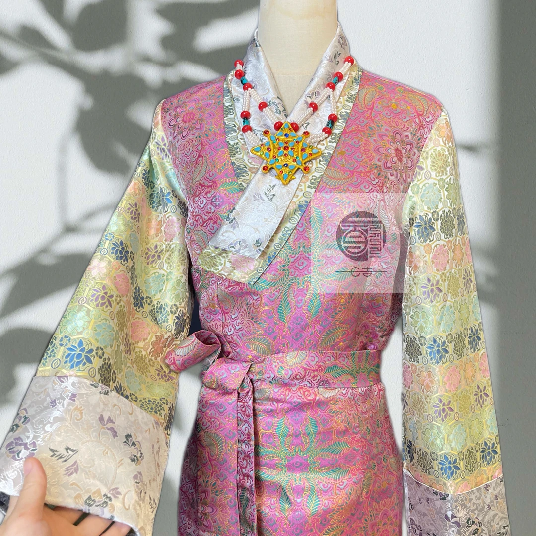 【如画诉秋】七吉家经典传统织锦今丝藏族假两件高端博拉裙