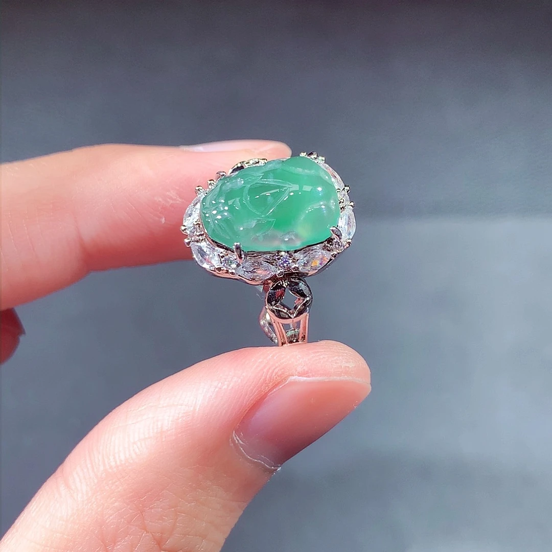 未镶嵌戒指翡翠翡翠