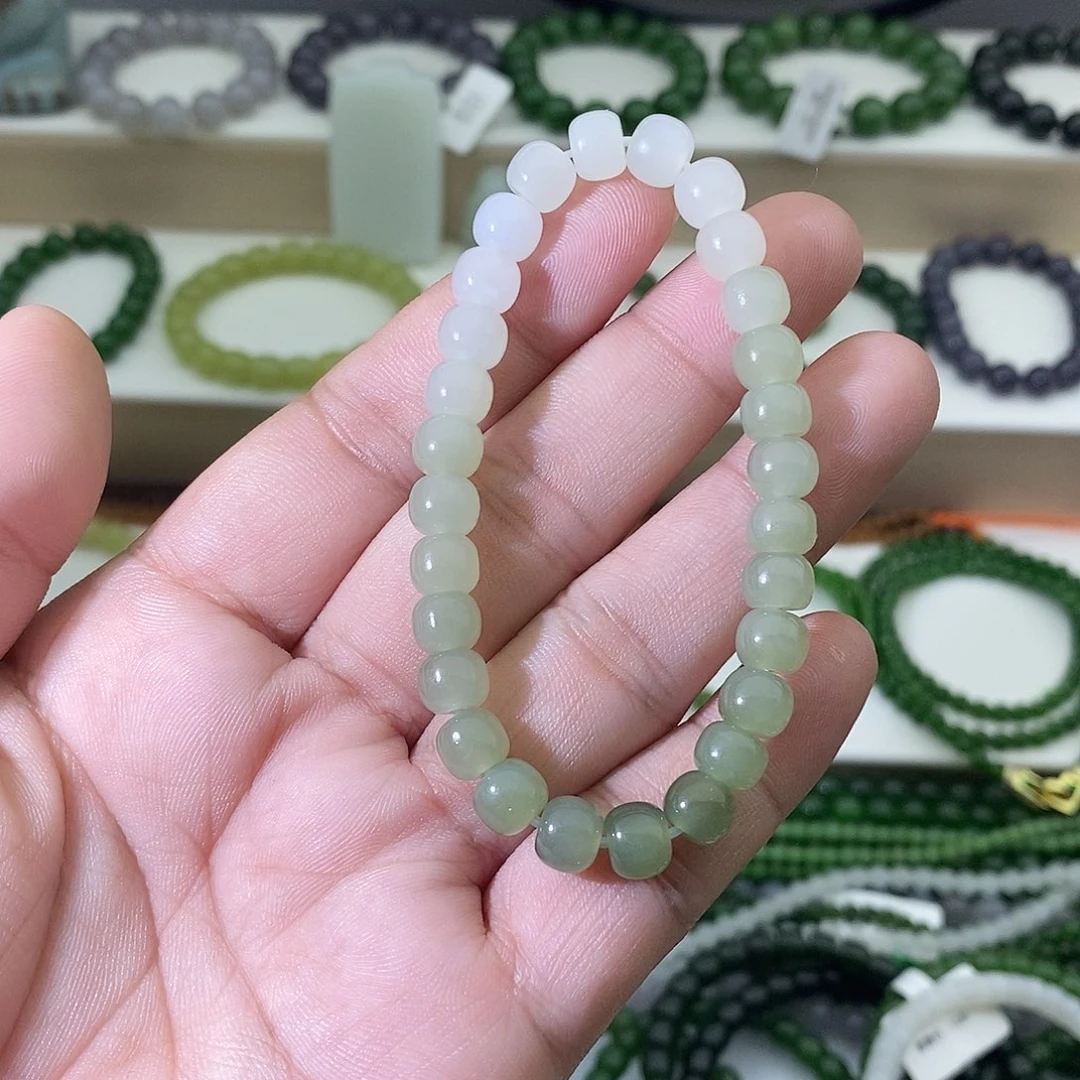 和田玉未镶嵌手链