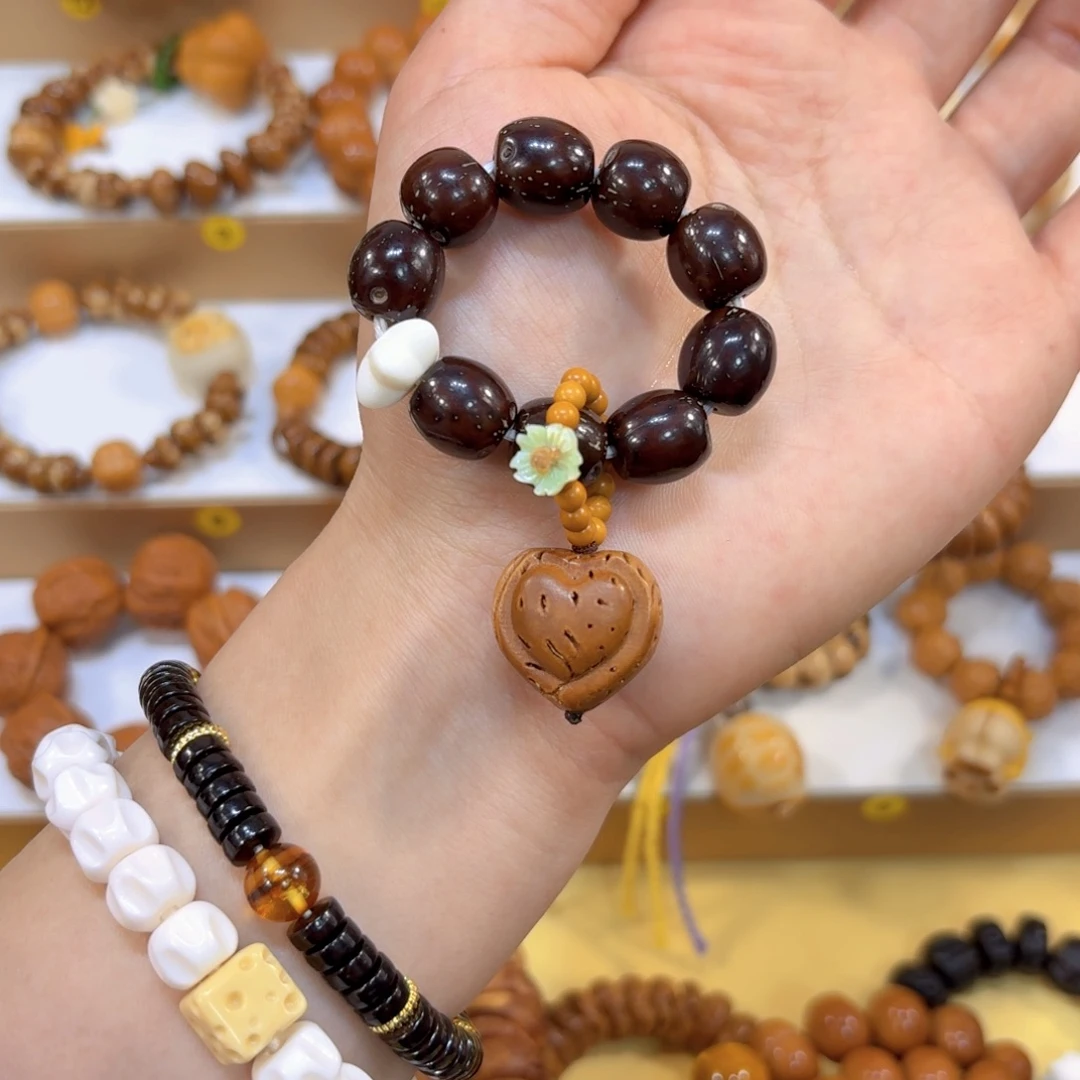 星月菩提手串紫金鼠➕爱心