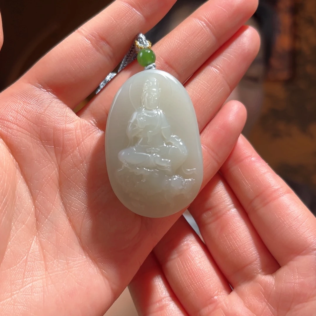 吊坠(不含链)未镶嵌和田玉新疆且末近况观音700