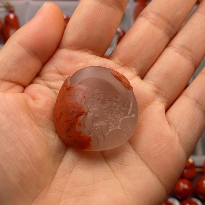 南红玛瑙未镶嵌吊坠(不含链)