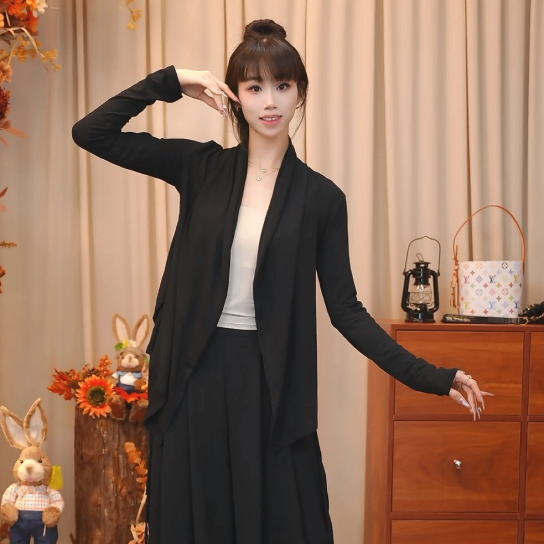 MuMu高弹练功服开衫现代舞瑜伽古典拉丁