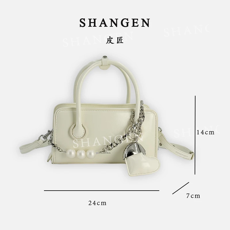 【云云甄选】SD-5269-奶油白-轻奢时尚女士新款手提单肩斜挎包