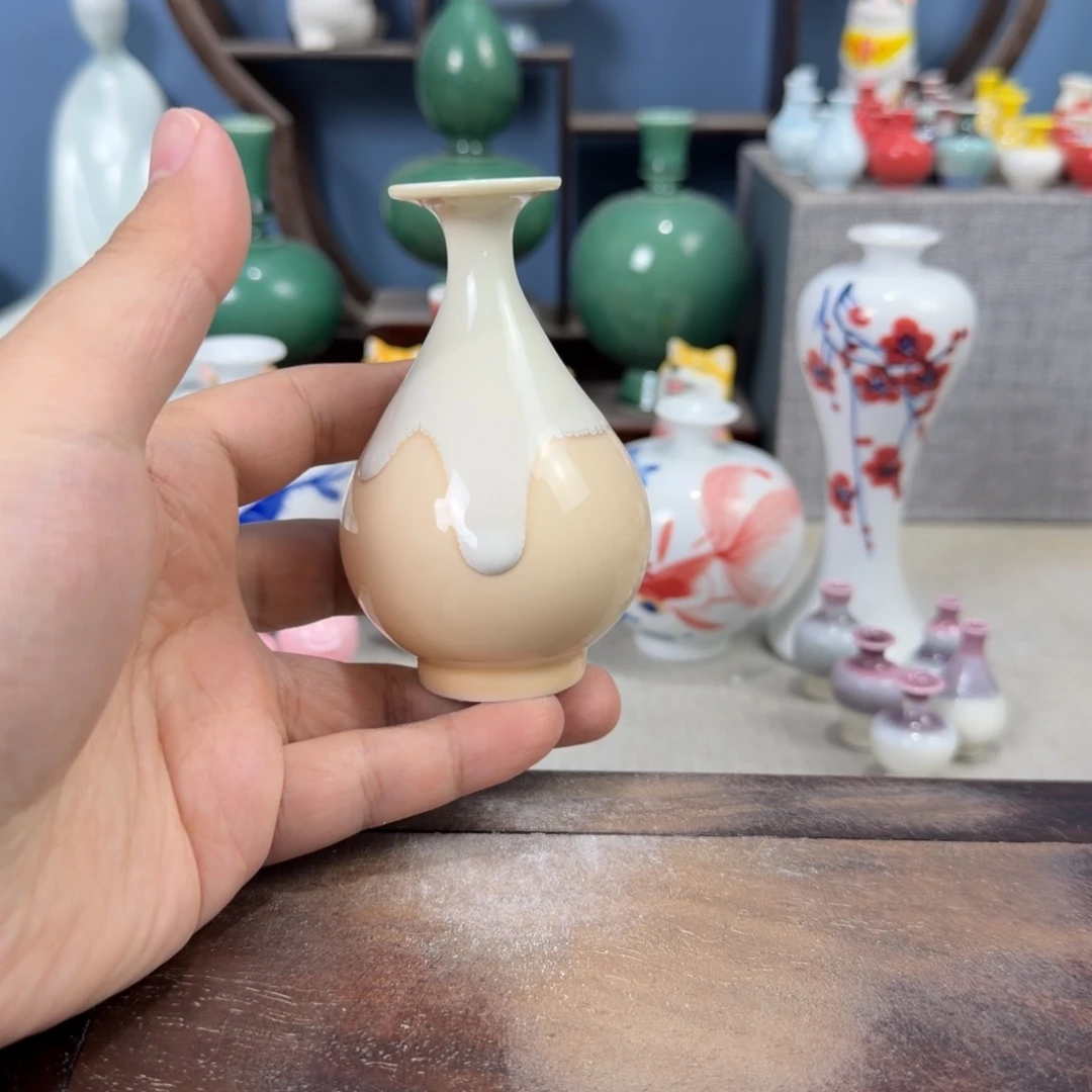 陶瓷手工小花器摆件