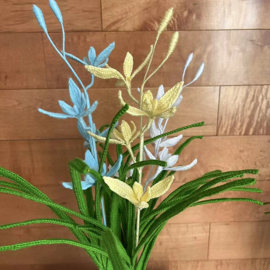 净心手作-兰花图解钩织教程