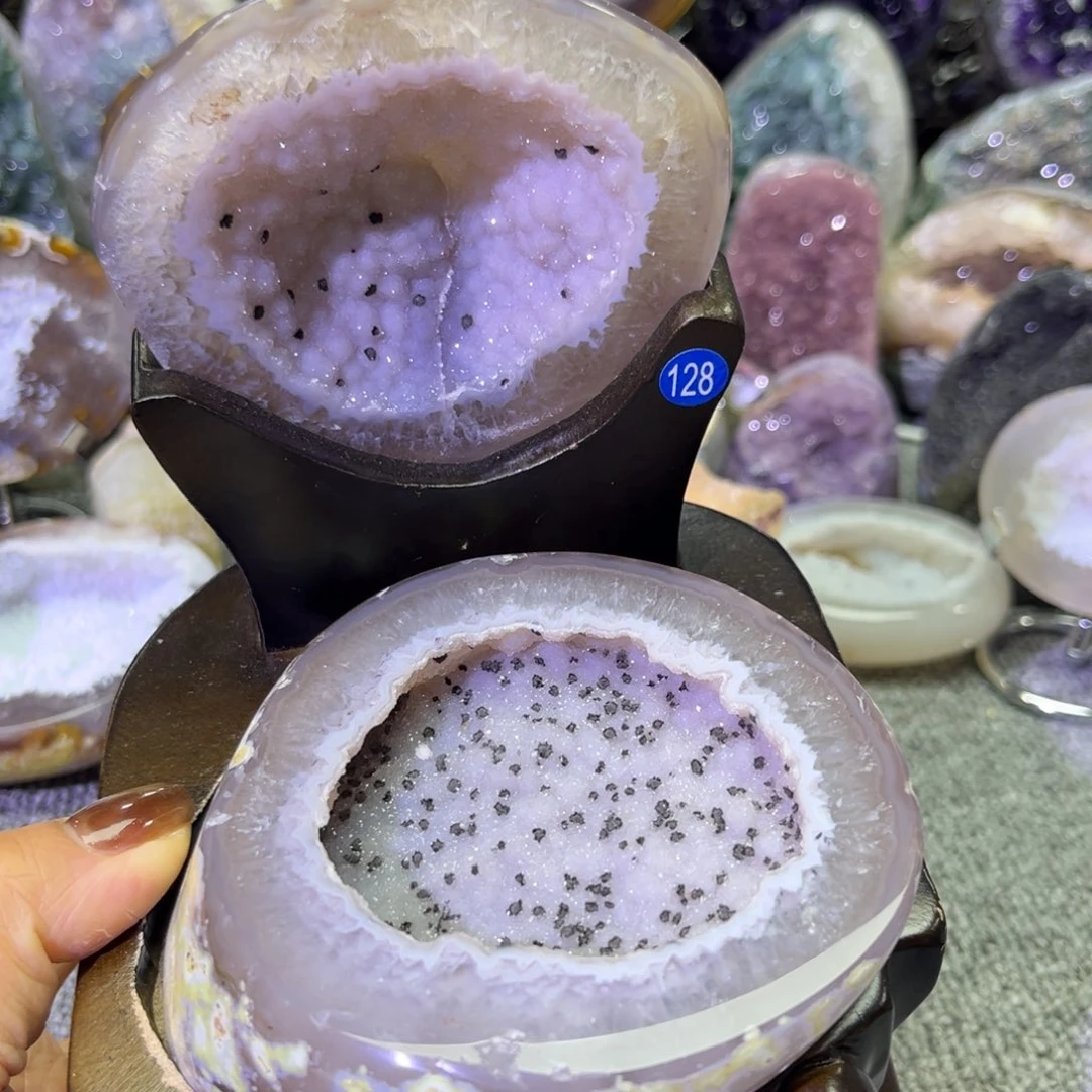 紫晶未镶嵌摆件水晶