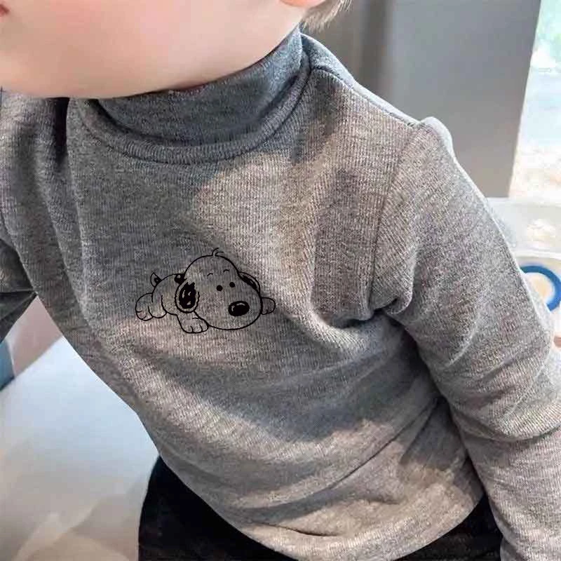 童装儿童德绒打底衫2025新款中小童卡通上衣男女童宝宝洋气秋冬装