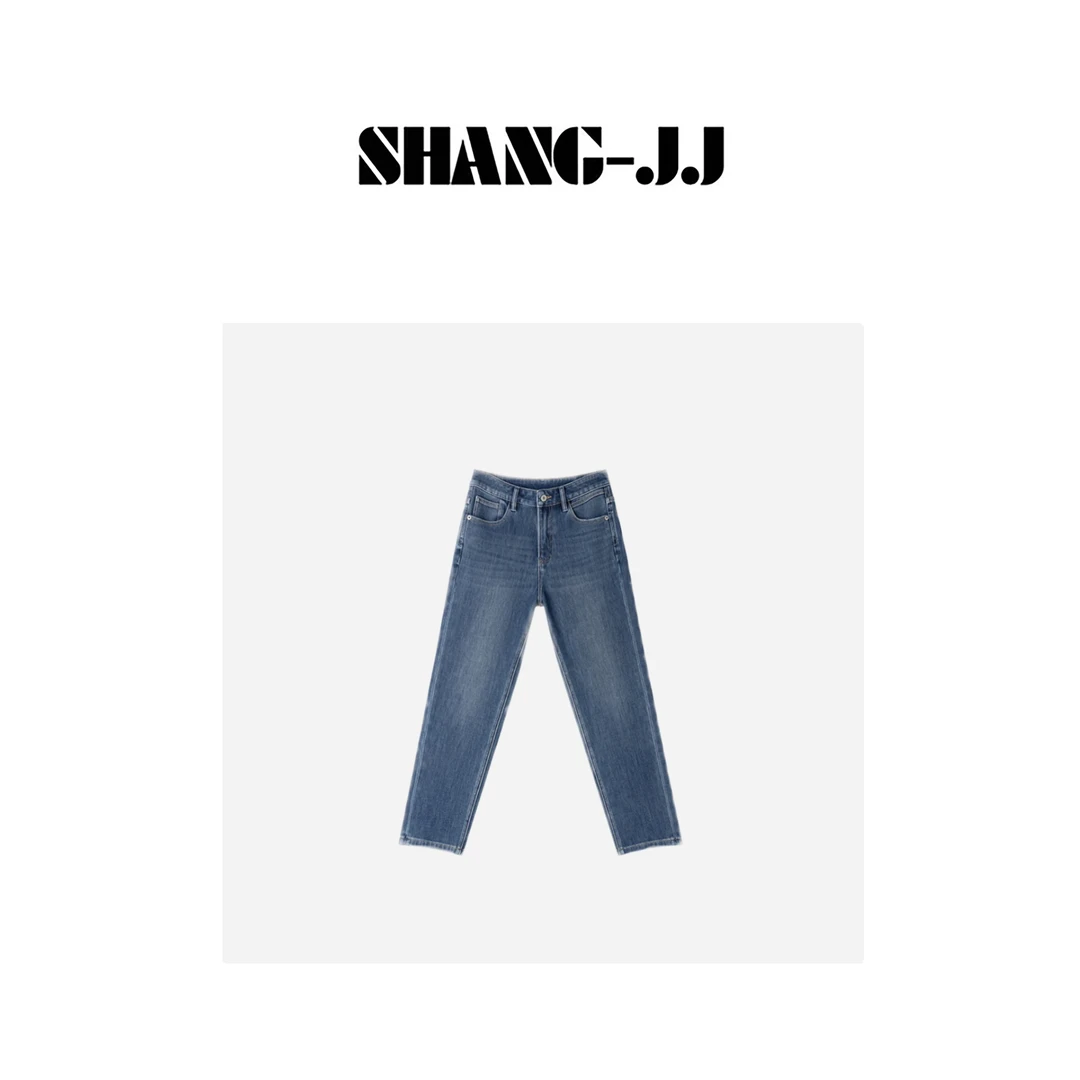 SHANG-JJ【铁塔牛仔裤】24秋冬新品重磅棉百搭修身牛仔裤q132717p