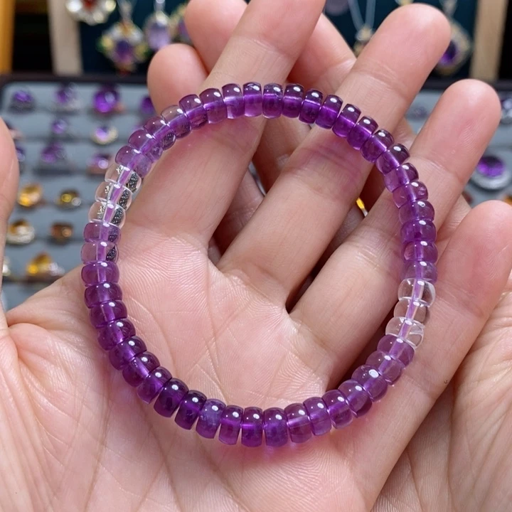 水晶手链未镶嵌天然水晶手串