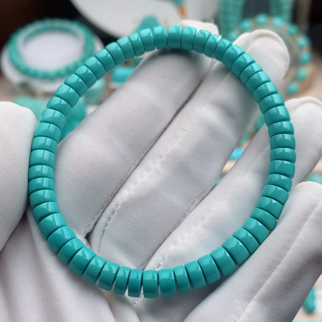 绿松石珠宝奇石未镶嵌5.8mm