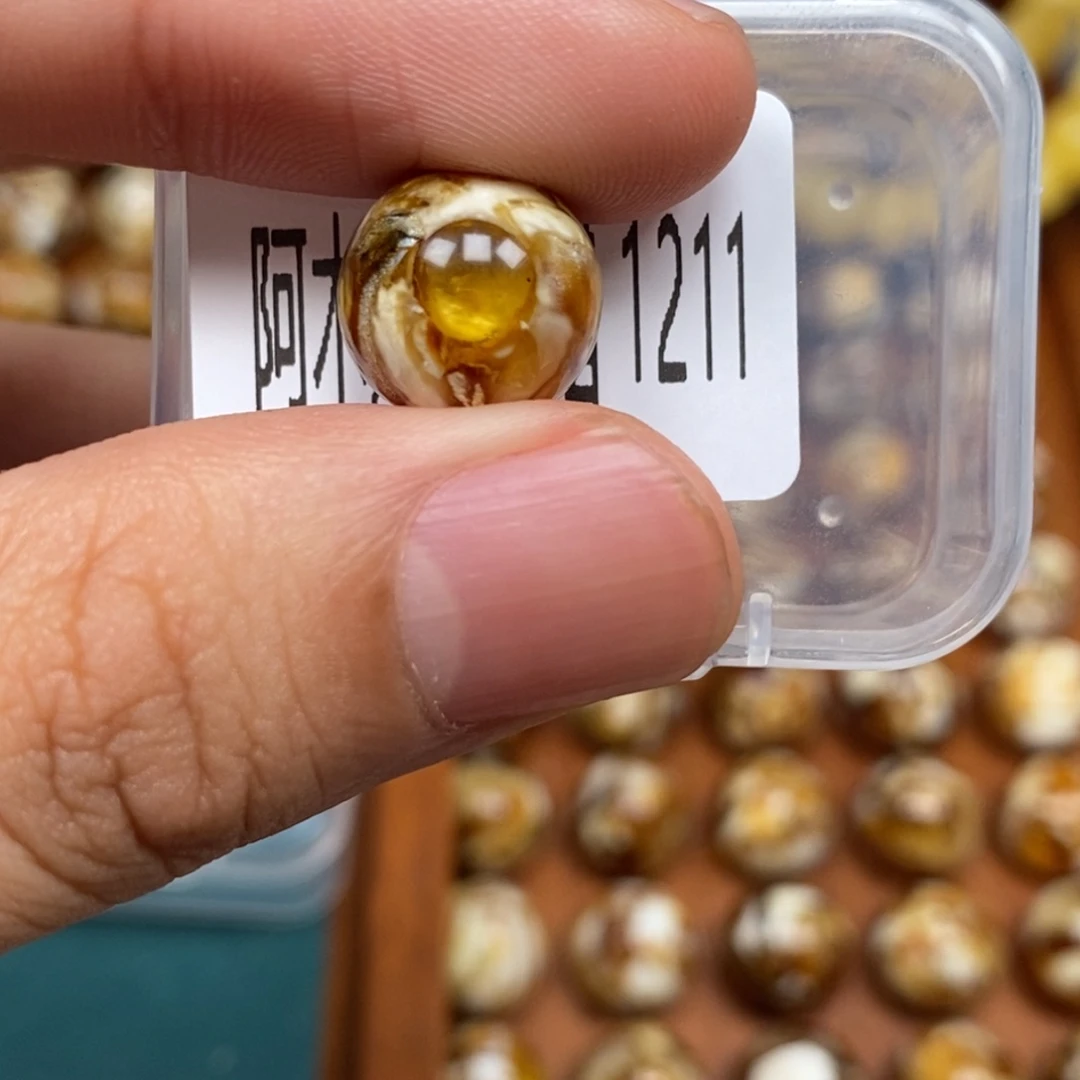 把件猴头核桃沁色圆珠老型1211