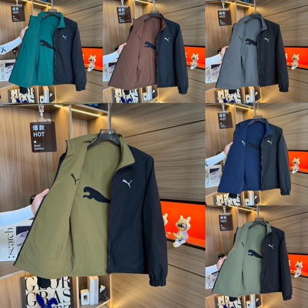 (双面穿)秋季新款时尚百搭刺绣高品质休闲夹克外套A8172