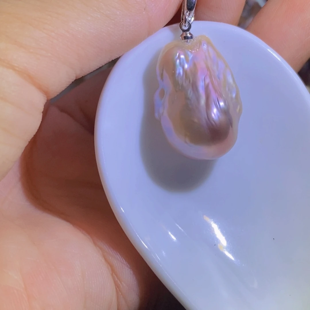 淡水珍珠银S925镶嵌淡水珍珠