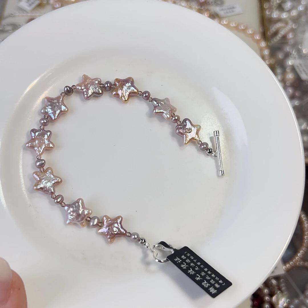 落***雨天然淡水珍珠淡水珍珠合金