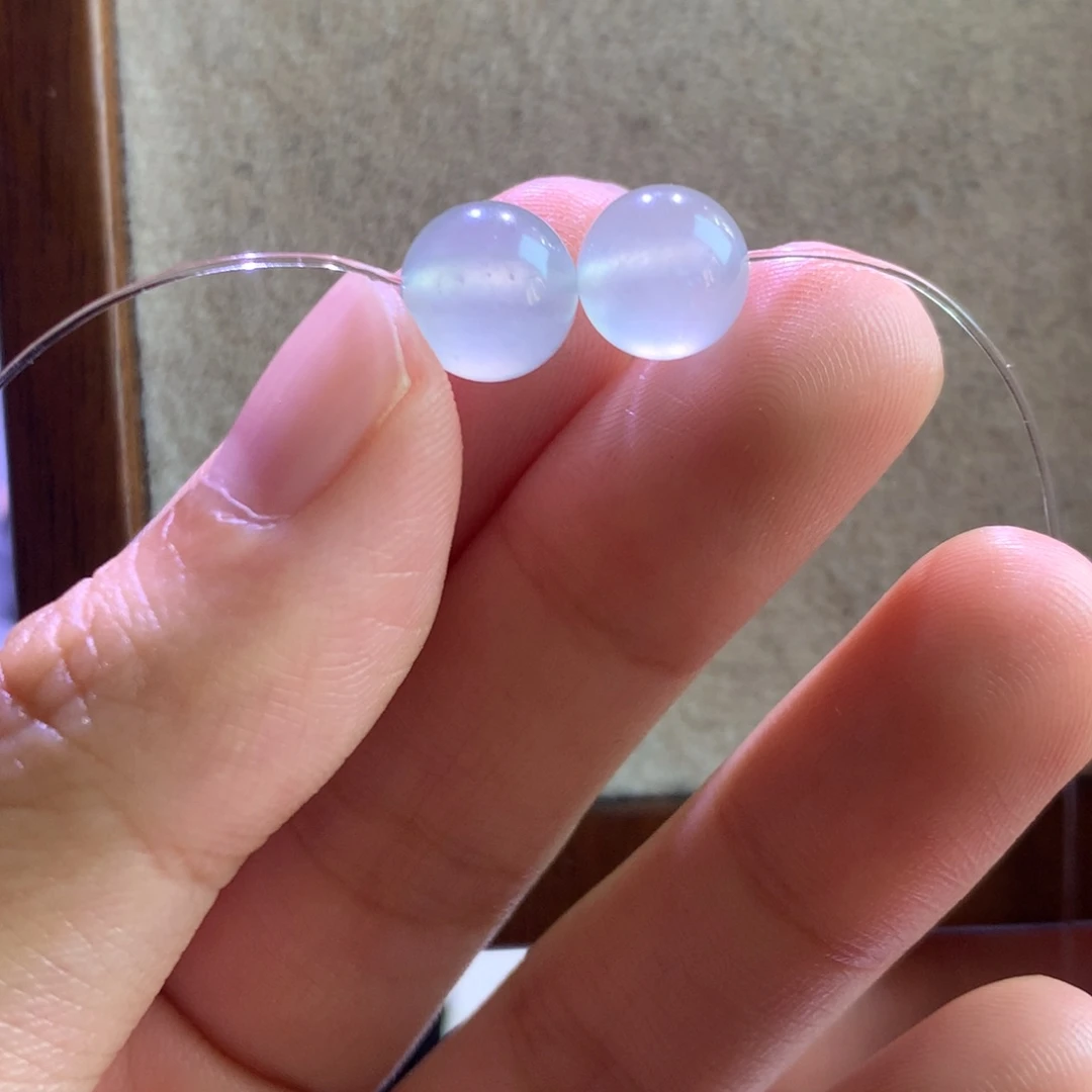 翡翠未镶嵌手链正冰