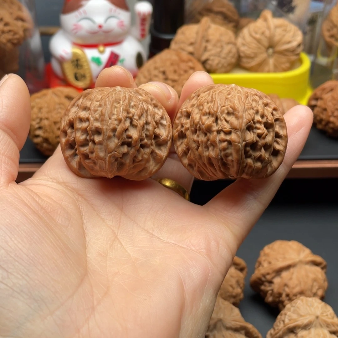 文玩核桃把件长****件磨盘40