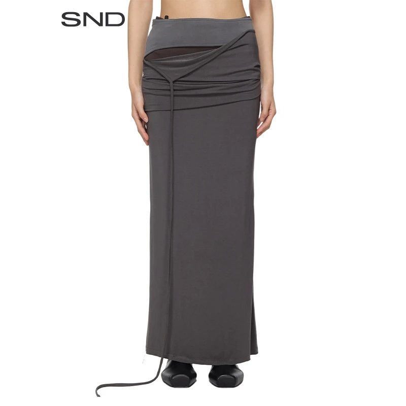 【OPEN YY 设计师品牌】SND PS25 不规则长半裙 小众