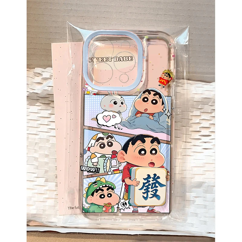 插画睡觉小新适用苹果16 15手机壳iPhone13promax防摔14 12男女11