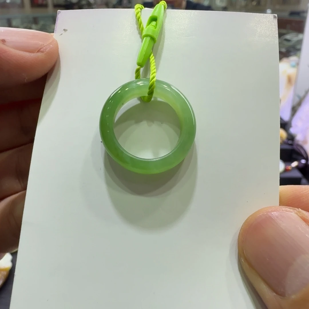 和田玉戒指未镶嵌新疆和田玉碧玉戒圈16