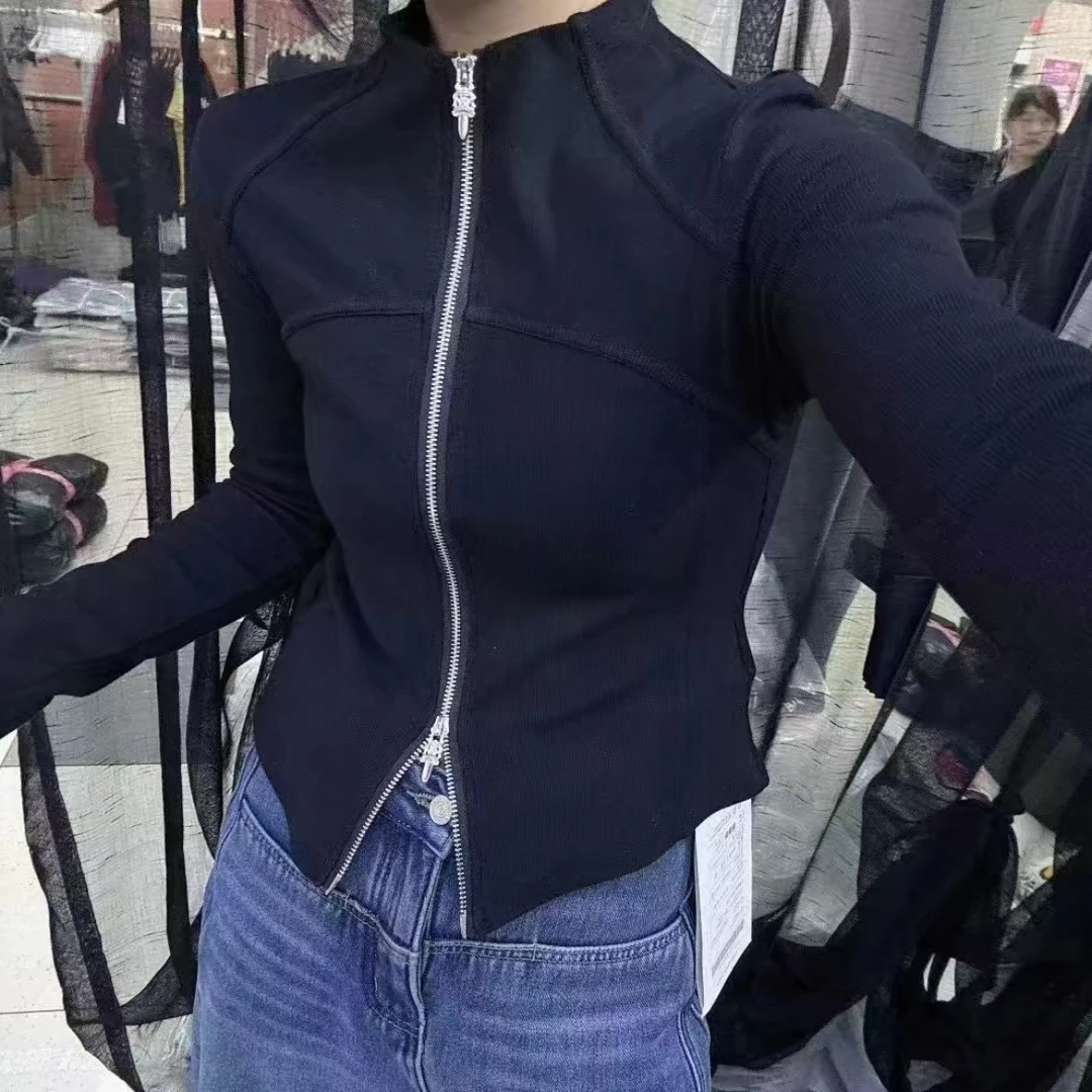 新款高品质重工拼接修身显瘦打底衫上衣女