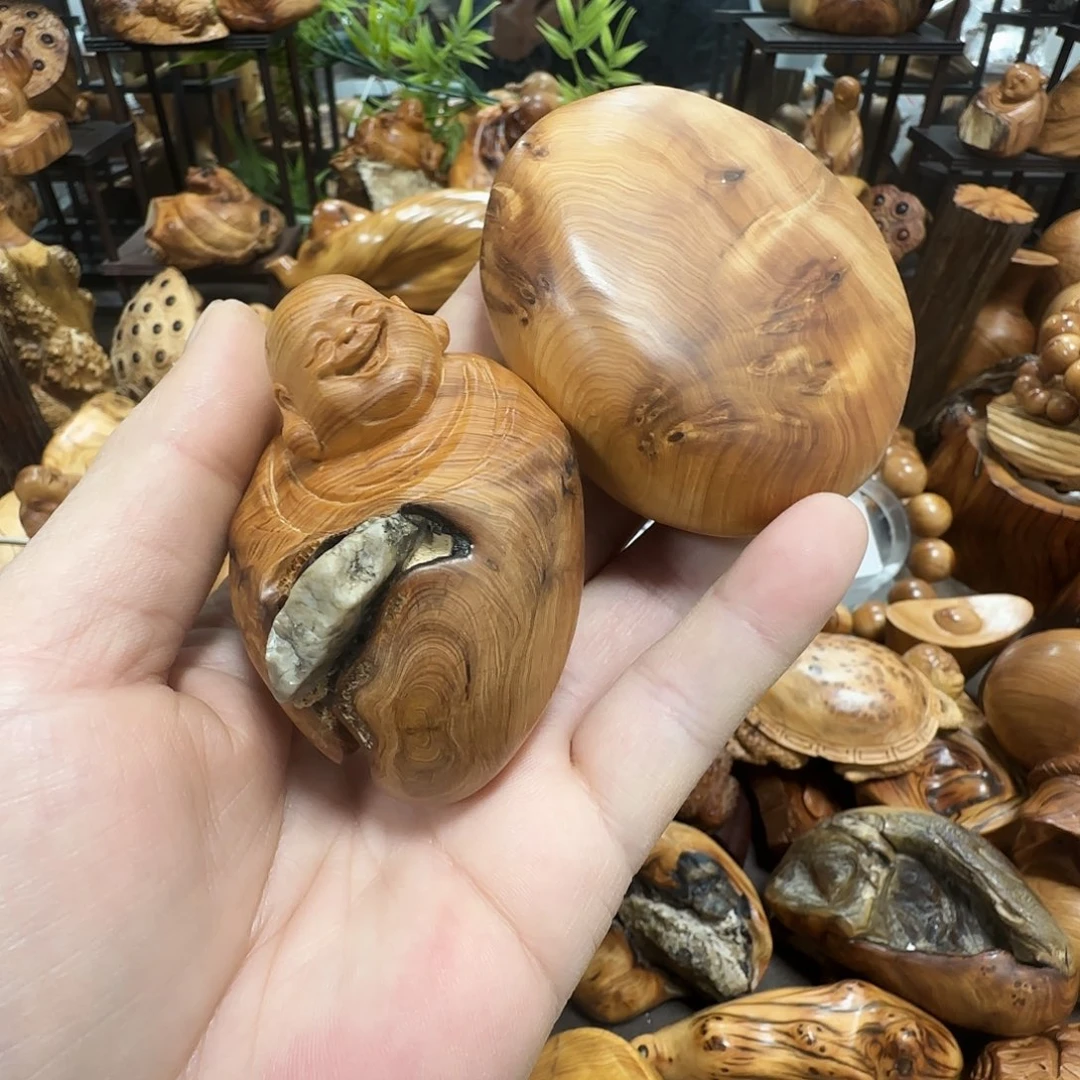 雨***君柏木（崖柏）太行陈化黑油抱石小乐乐送闻香刮痧板