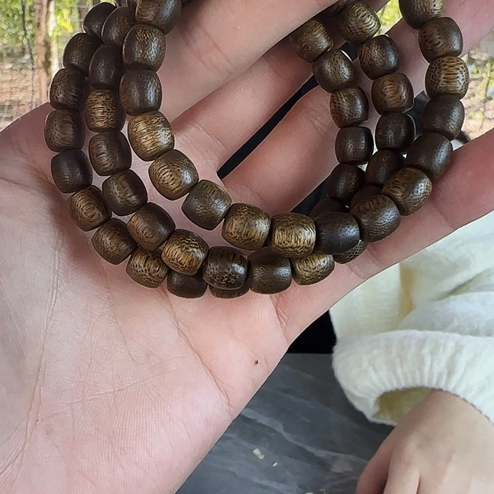 沉香碎屑沉香乌身08鼓珠单圈多样性发1