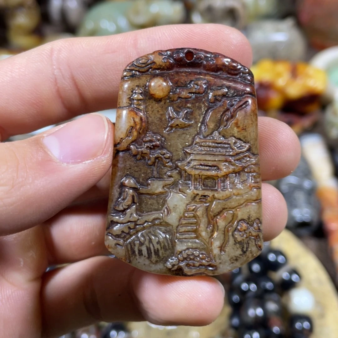 和田玉吊坠(不含链)未镶嵌