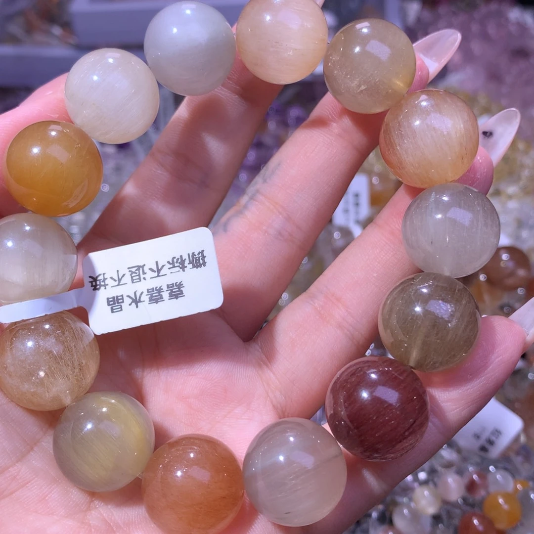 星***星未镶嵌手串水晶兔毛
