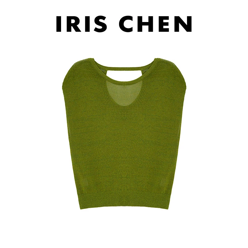 IRIS CHEN 清迈 2025春夏上新露背设计百搭时髦短袖25SY215