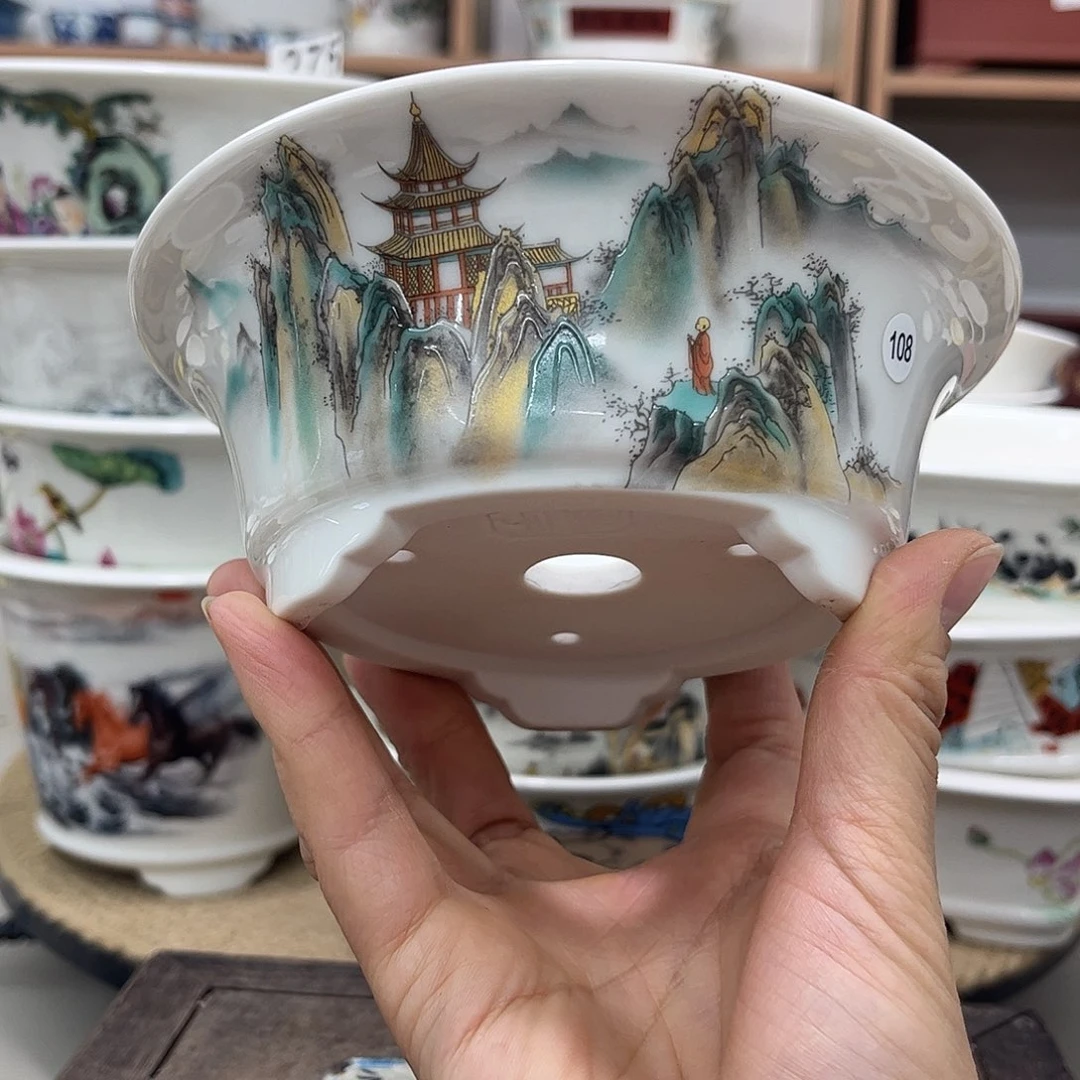 内直径12.5-4微瑕一只花盆