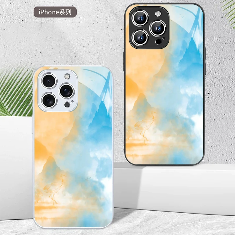 黄蓝适用300+型号找不到联系客服备注晕染国风防尘OPPOFindX8S高