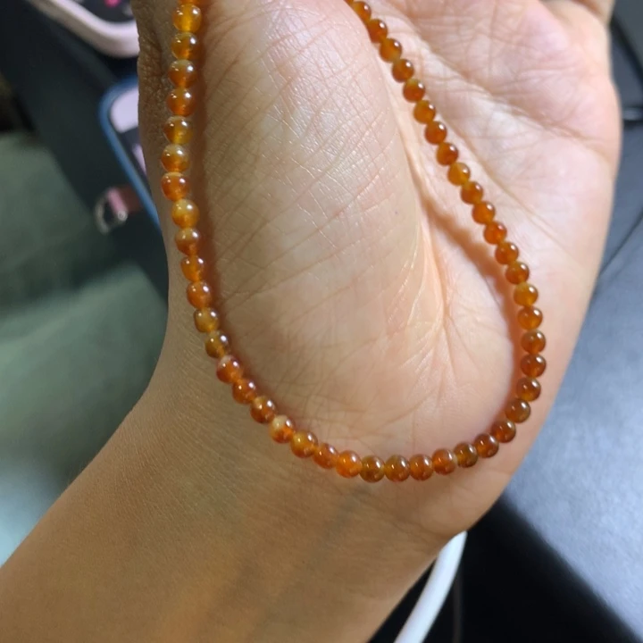 叶***子定制翡翠未镶嵌翡翠珠串卡3.8不退不换