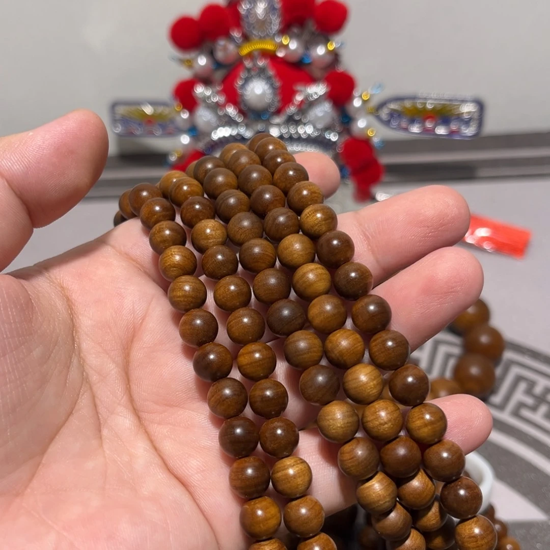 晓***8檀香木印度迈索额老山檀8的108颗