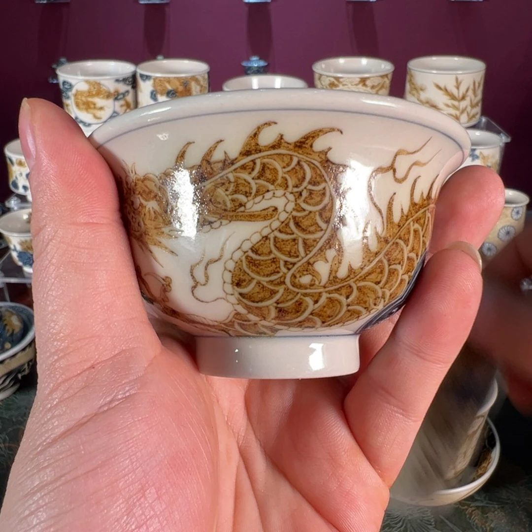 杯温***哥景德镇手绘陶瓷
