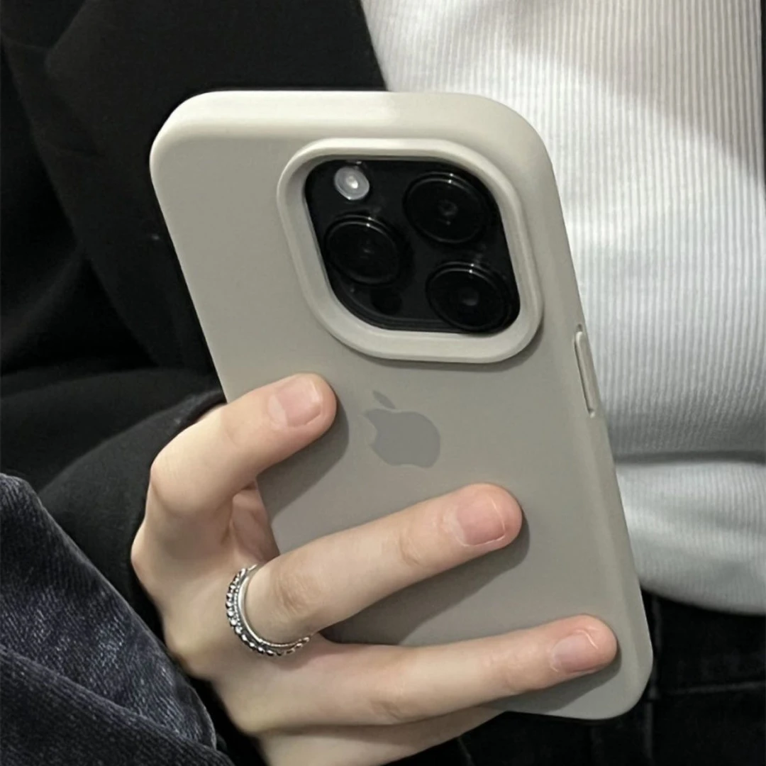 适用iPhone16promax手机壳15液态硅胶14简约13pro/11/12软壳全包